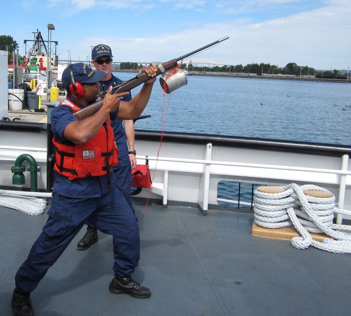Coast Guard line thrower