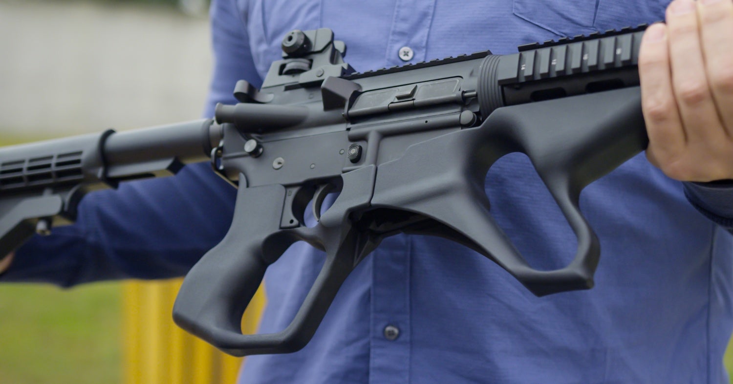 is a startup company that has designed an AR-15 pistol grip and foregrip sy...
