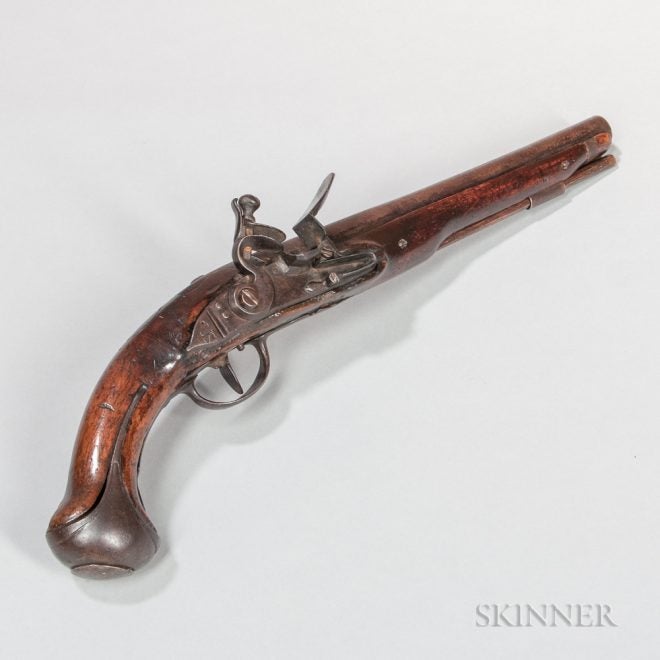 flintlock continential pistol