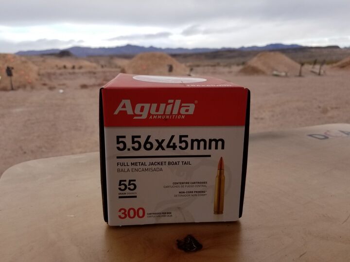 5.56 ammunition with 55 grain bullet