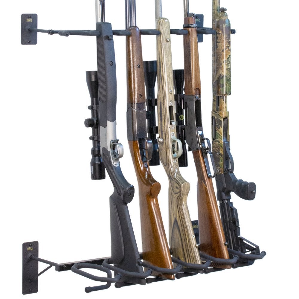 Details about   Hold Up Displays Made in USA 6 Gun Rack and Rifle Storage Heavy Duty Steel 