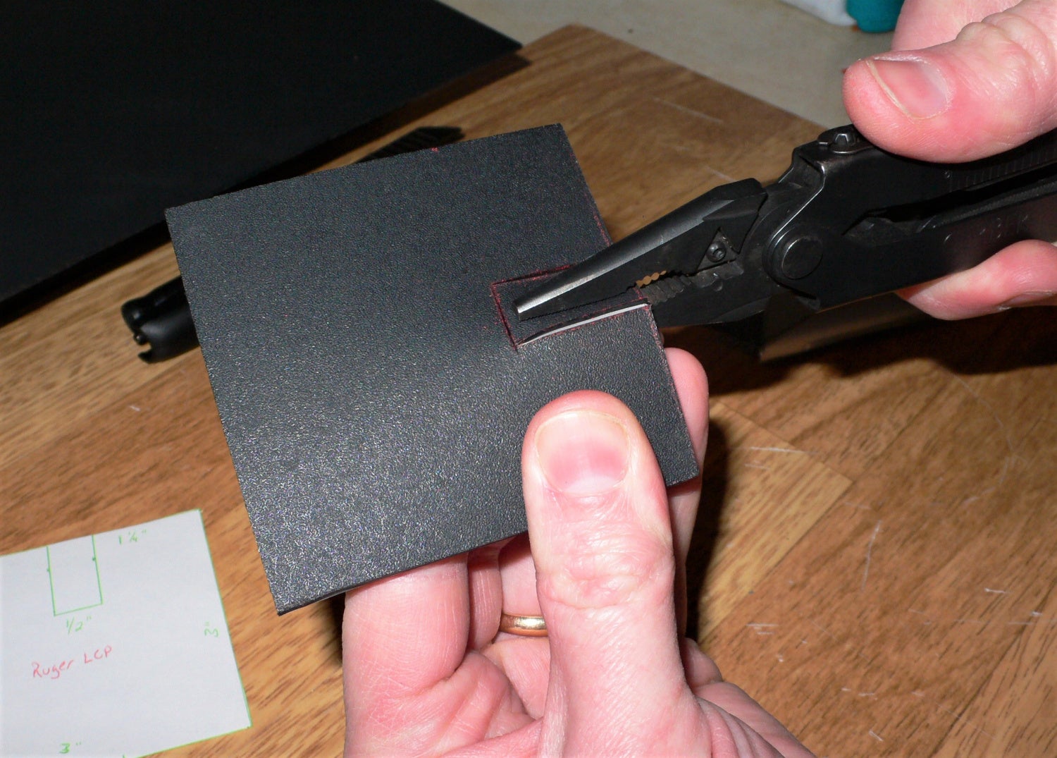 DIY kydex trigger guard holsters
