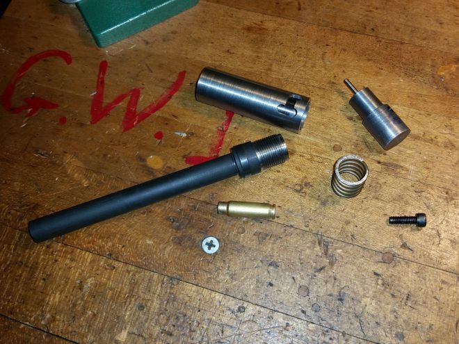disassembled pen gun
