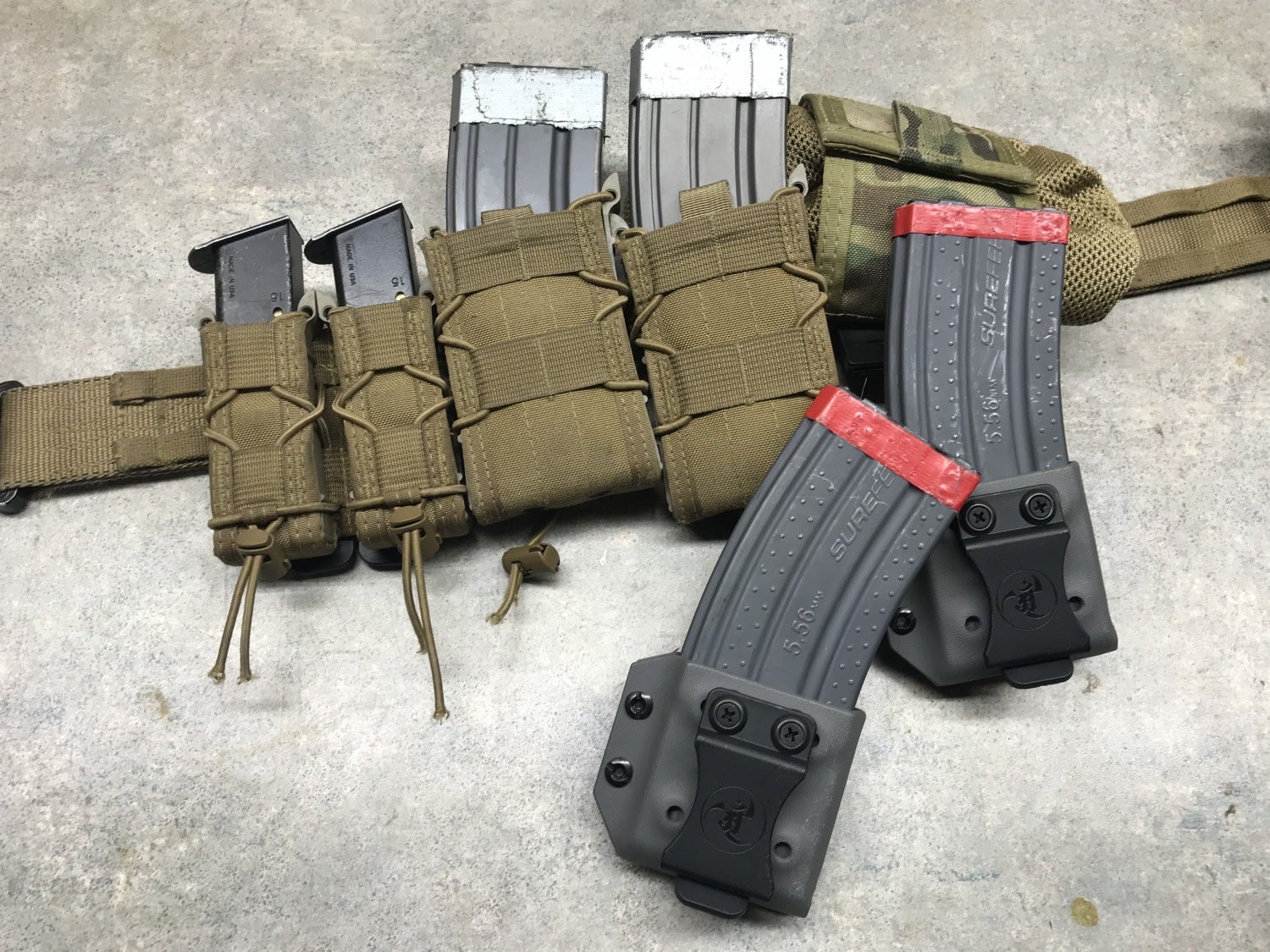 Rifle Mag pouch fits 15 mags adjustable retention pick color kydex 