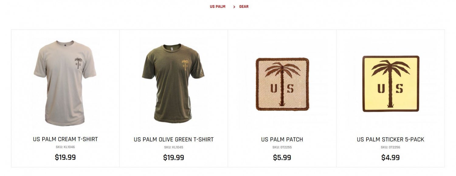 US Palm swag