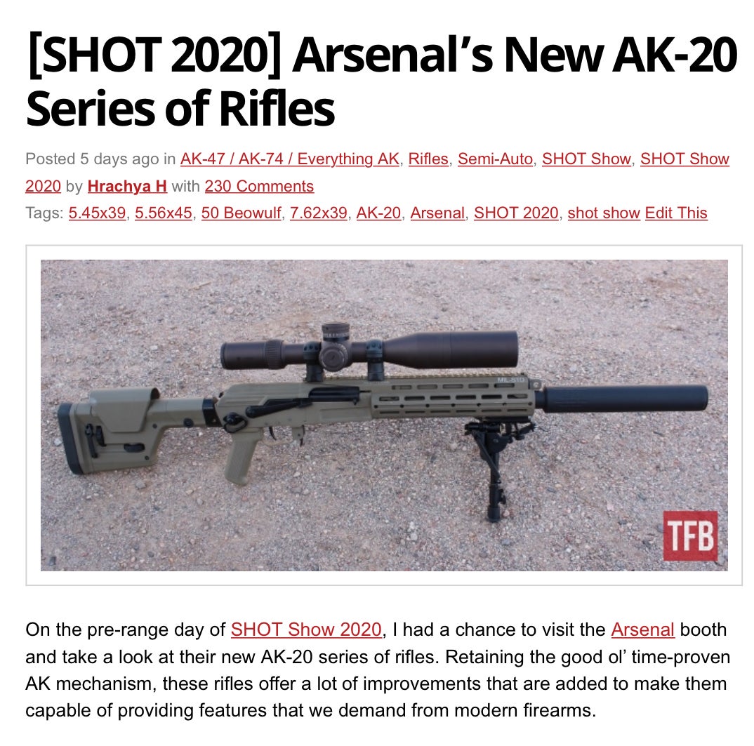 The Firearm Blog- 2020 Suppressor Show
