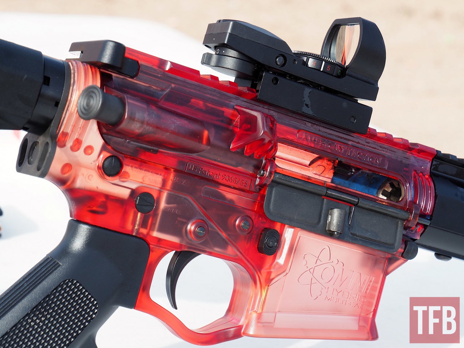 ATI Transparent AR15 Other colors will be clear and blue. 