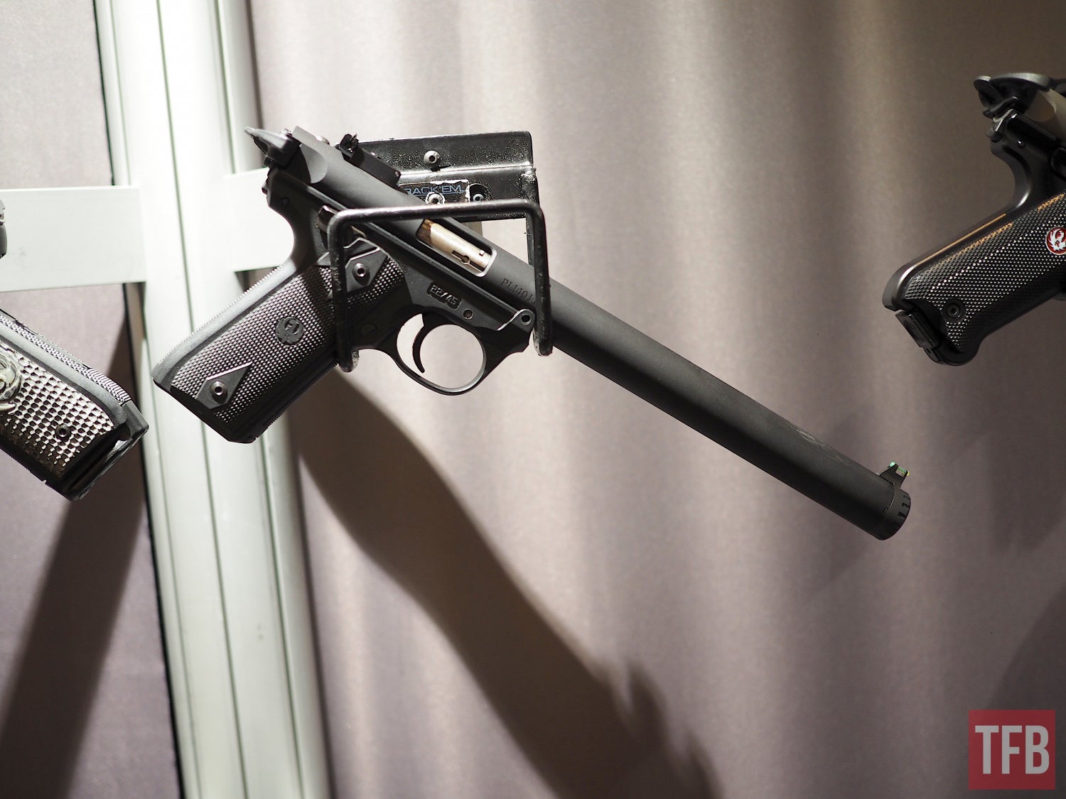 [SHOT 2020] TacSol's TSS Integrally suppressed pistol upper with adjustable fiber optic sights