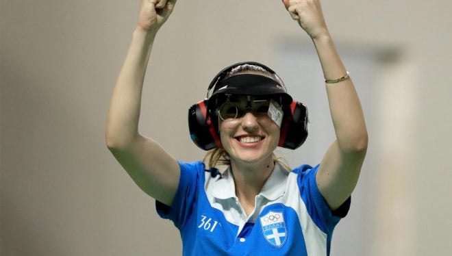 Gold Medalist Shooter Anna Korakaki First to Bear the Summer Olympic Torch