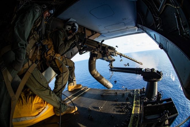 POTD: Get Some! Tail Gunnery Shoot in South China Sea