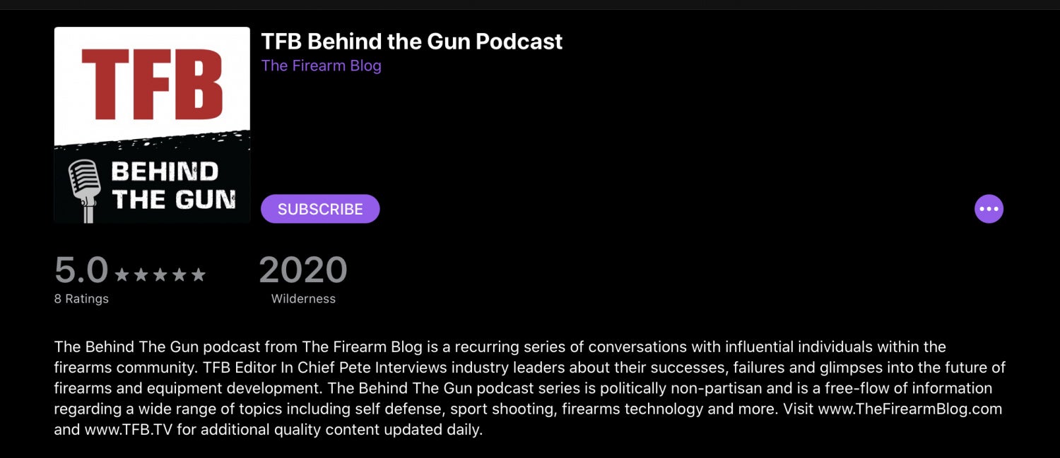 TFB Behind The Gun Podcast Episode #25: Tom R with The Firearm Blog