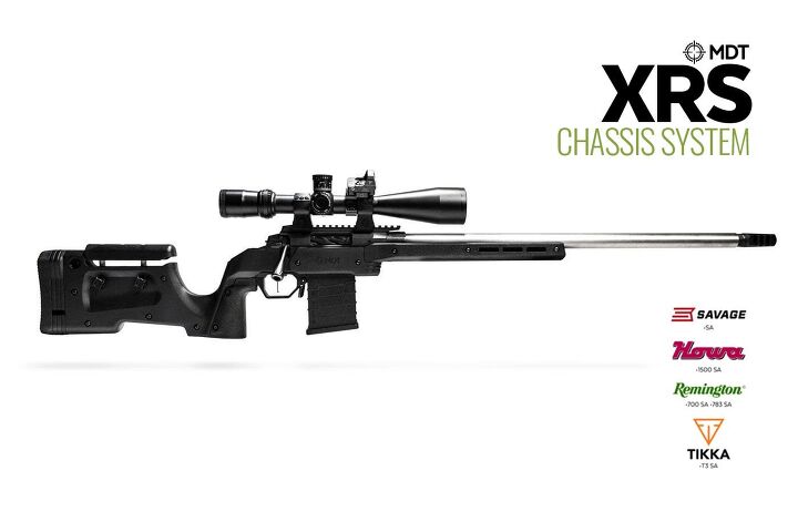 MDT's XRS chassis system is now available with Savage, Howa, Remington 783, and Tikka compatibility.
