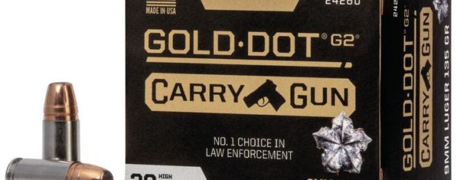 Speer's new Gold Dot G2 Carry Gun ammo, optimized for compact pistols.