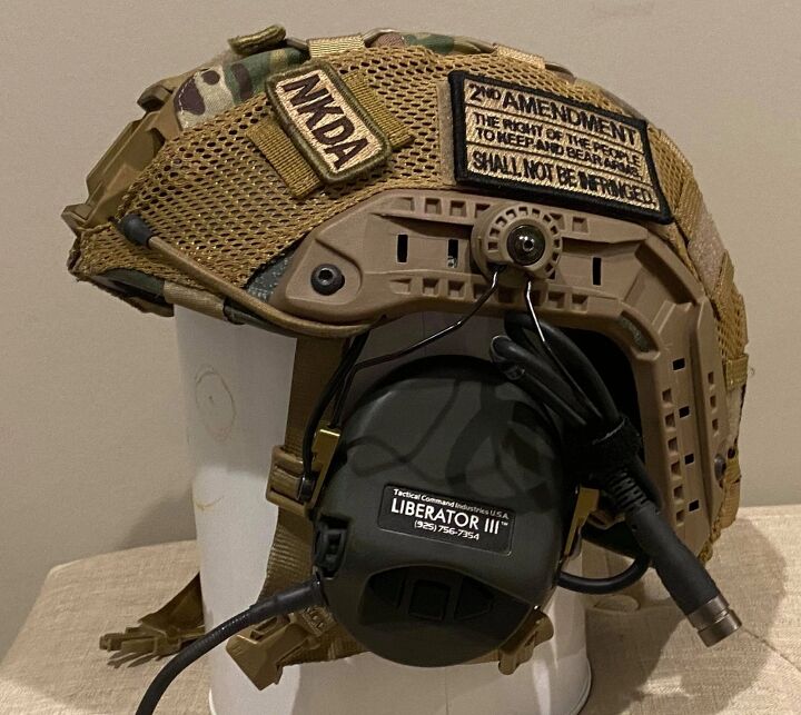 The "Tendy Defendy" ballistic helmet from Citizen's Armor Co.