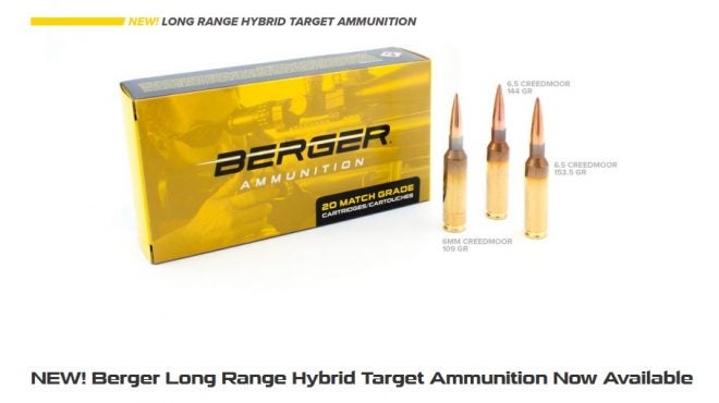 Berger's new Long Range Hybrid Target ammo.