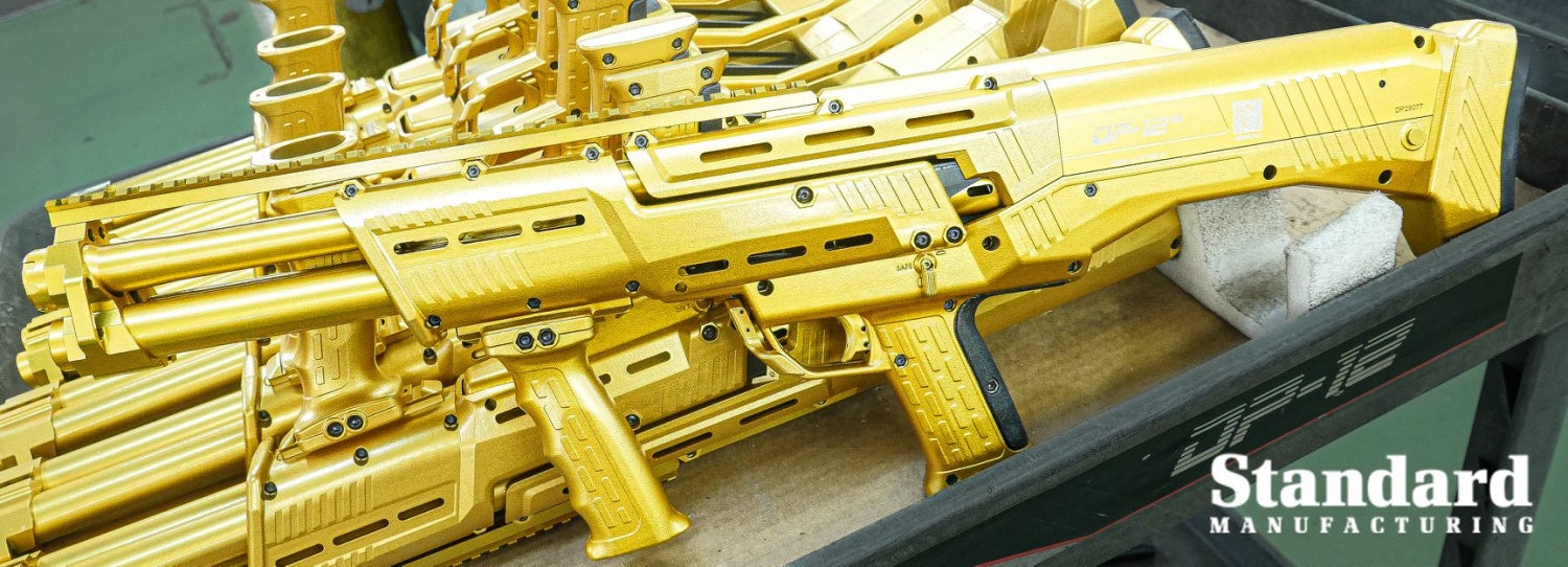Tired of getting smoked in Modern Warfare by Mountain Dew-chugging 13-year-olds, preventing you from unlocking gold camo? Buy an actual gold shotgun instead!