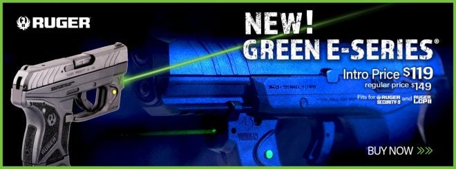 The New Viridian E-Series Ruger Specialized Green Lasers