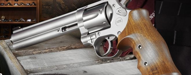Nighthawk Custom & Korth Release Mongoose Silver .357 Magnum Revolver