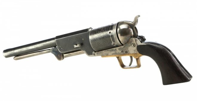 This Colt Walker prop gun used by Clint Eastwood in the film "The Outlaw Josey Wales" will be sold at auction in August.
