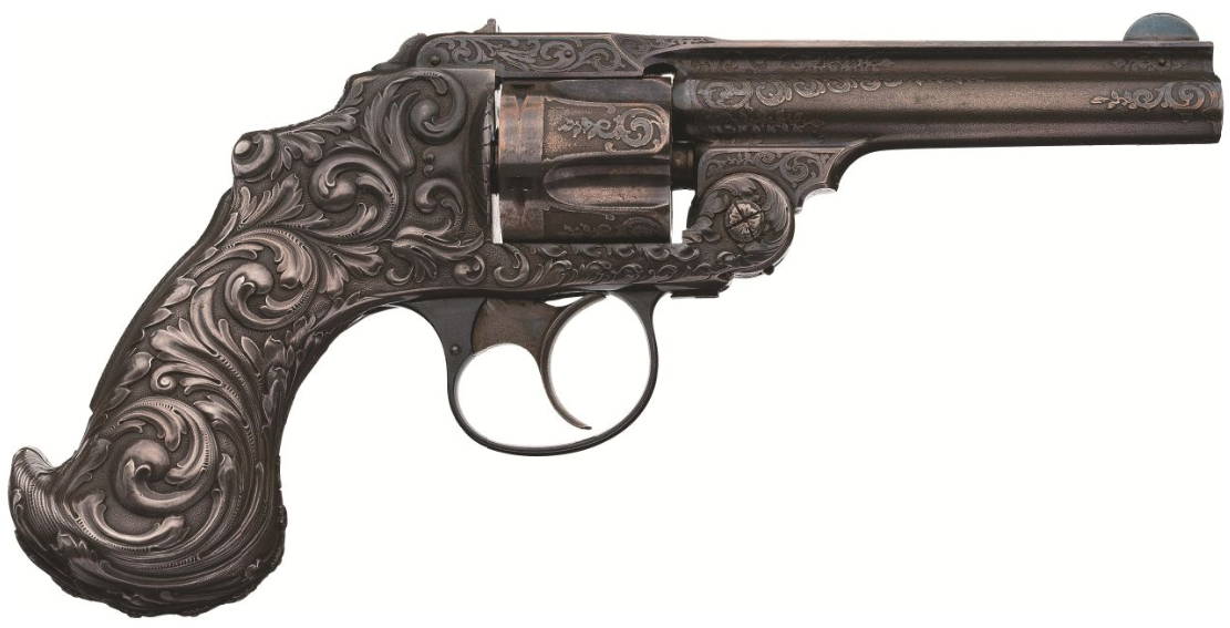 1893 World's Fair Tiffany S&W 38 Safety Hammerless Revolver