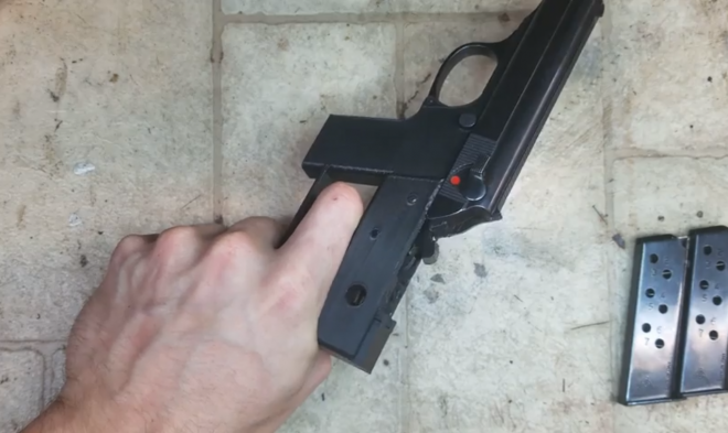Pistol Black 007 PPK Cardboard P31 3D Paper Map Model For Self-Assembly Kit 1:1 