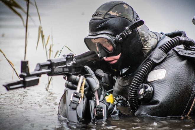 Polish Divers with Rubber AKs