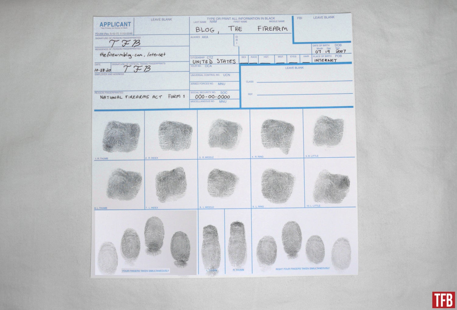 how to fingerprint yourself