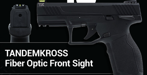 New TANDEMKROSS Fiber Optic Front Sights for Taurus Handguns