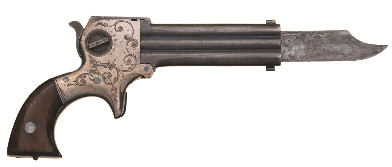 December 2020 Rock Island - Marston 3 barrel pistol with knife ( (3)