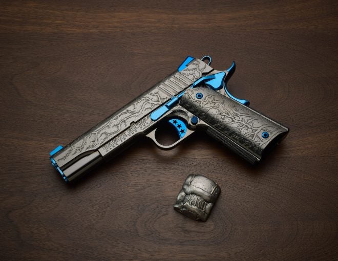 Cabot Guns OAK Custom Collection Blue Scorpion Pistol (1)