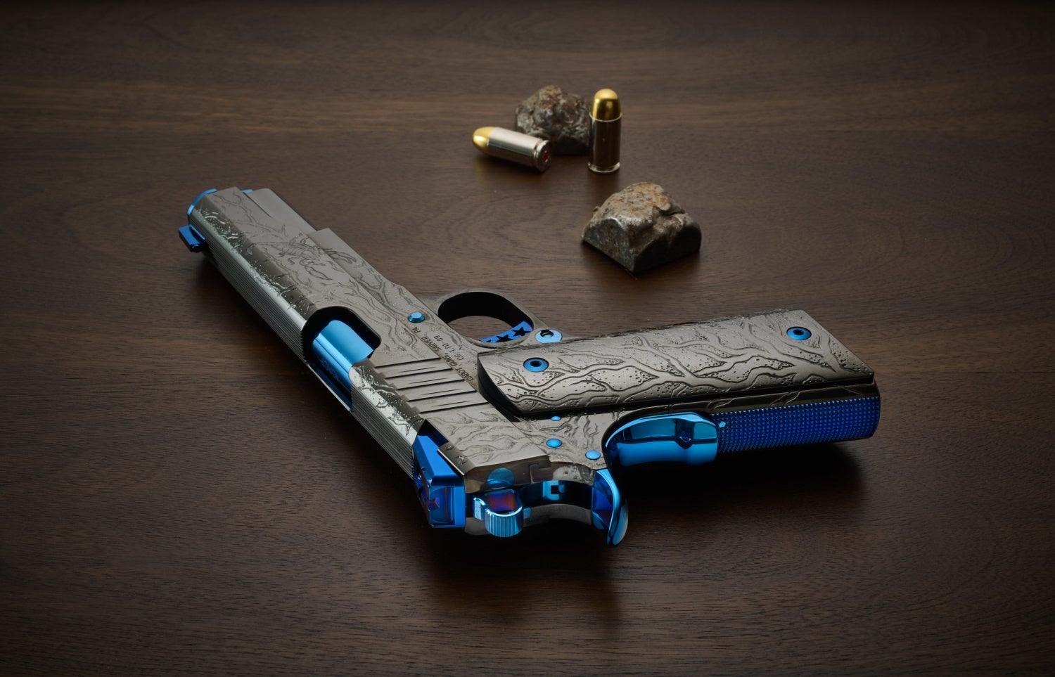 Cabot Guns OAK Custom Collection Blue Scorpion Pistol (8)