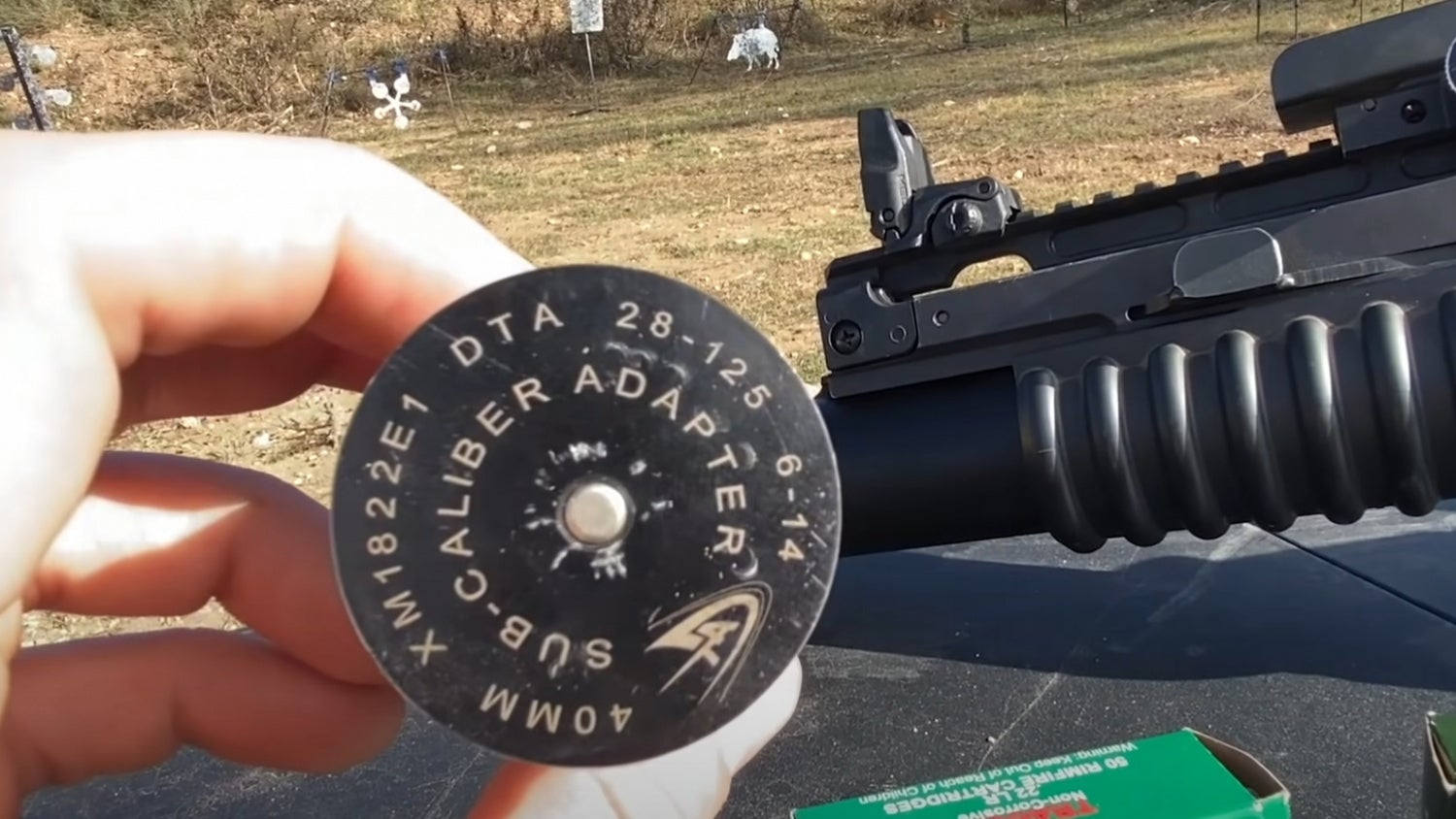 The Rimfire Report: 40mm to 22 LR Sub-Cal Adapters - A Wall of Angry Bees
