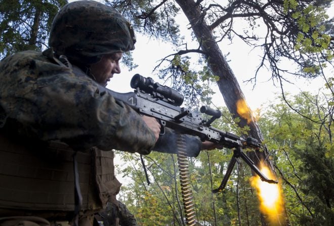 POTD: U.S. Marine Goes Rambo in Exercise Aurora