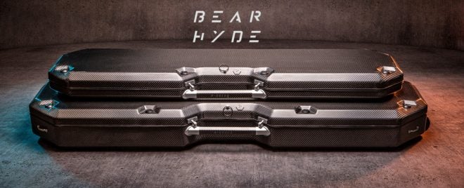 Bear Hyde gun cases are made from carbon fiber, chosen for its ultralight properties.