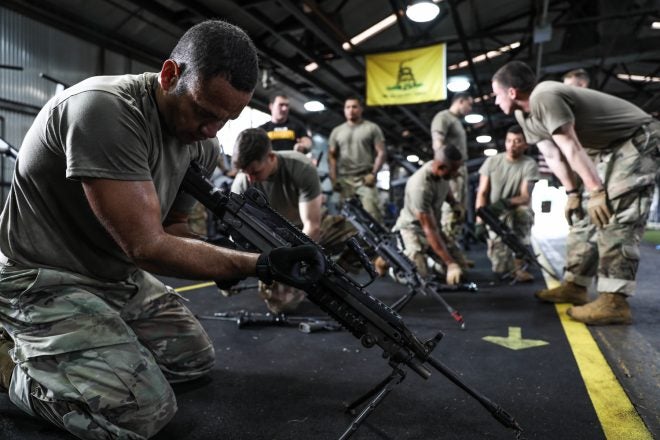 POTD: M240B Machine Gun in Small Unit Ranger Tactics Course