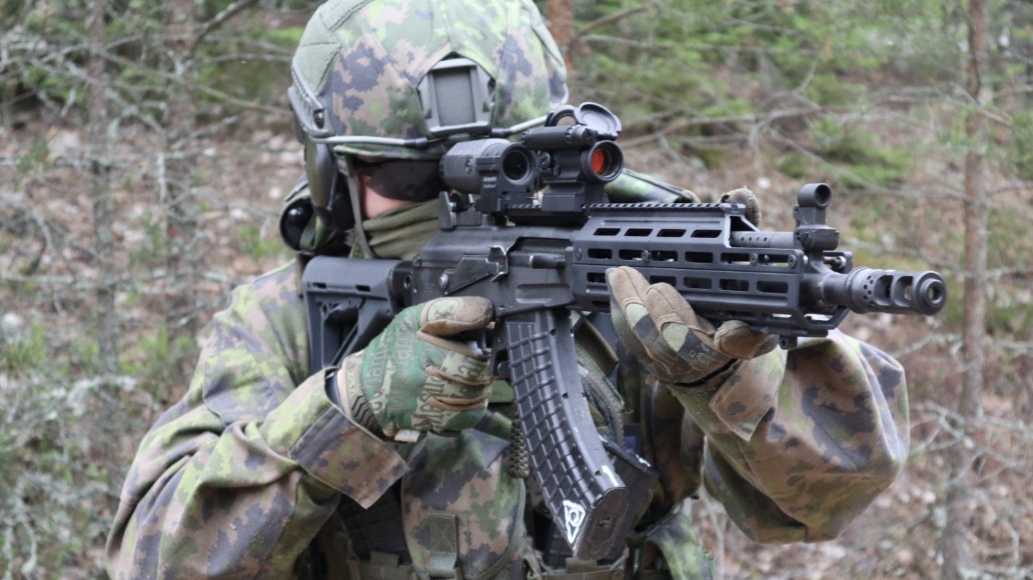 AK 2.0 upgrade kit on Finnish RK62 rifle