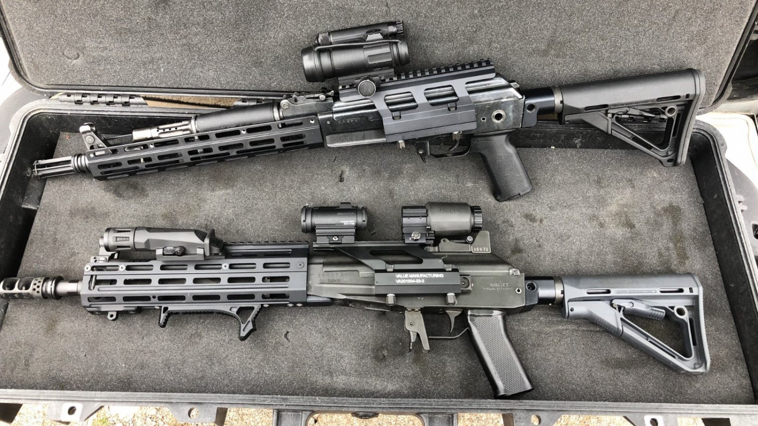 AK 2.0 upgrade kit installed on two different AK variants