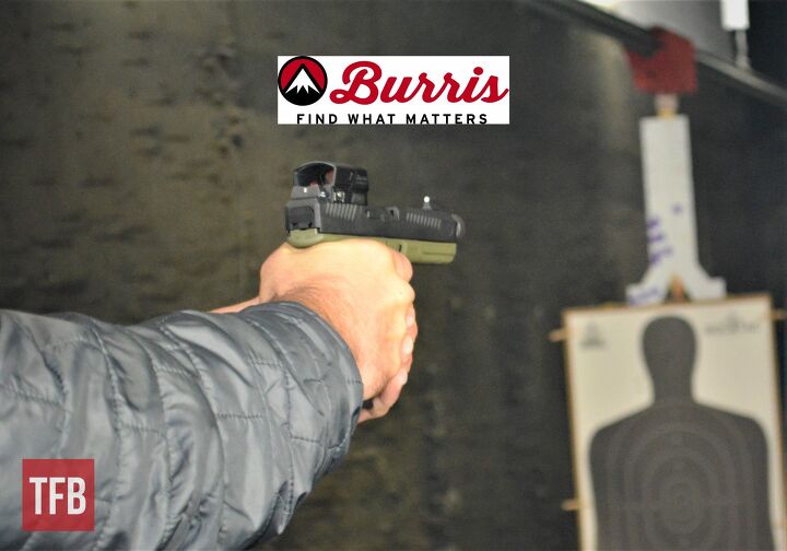 Burris Optics came to GunFest to discuss three of their red dots, including the FastFire 4 pictured here.