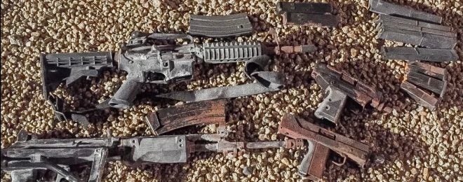 Phoenix Homeowners find Hidden Stash of Guns Buried