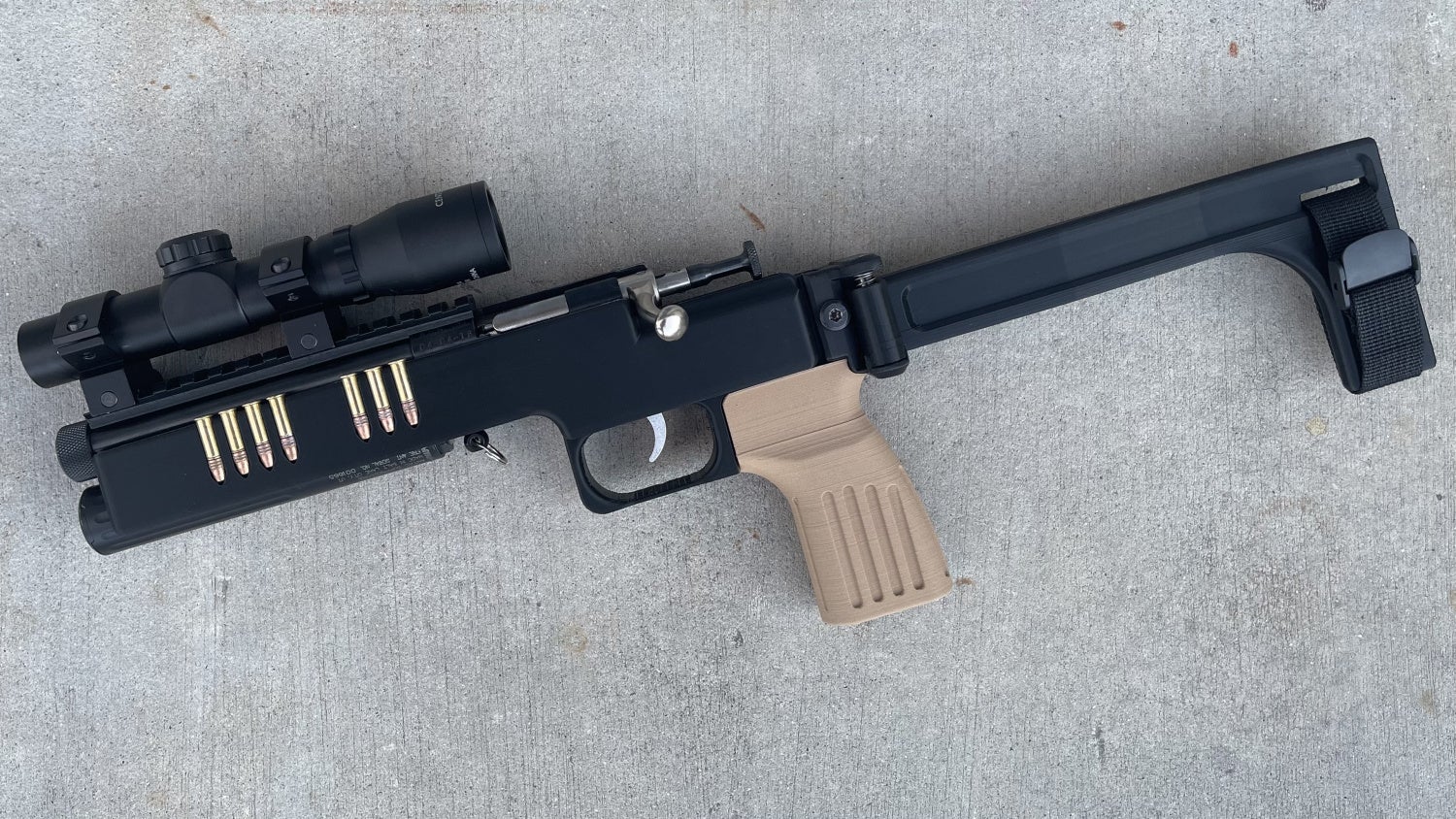3D printed survival gun chassis