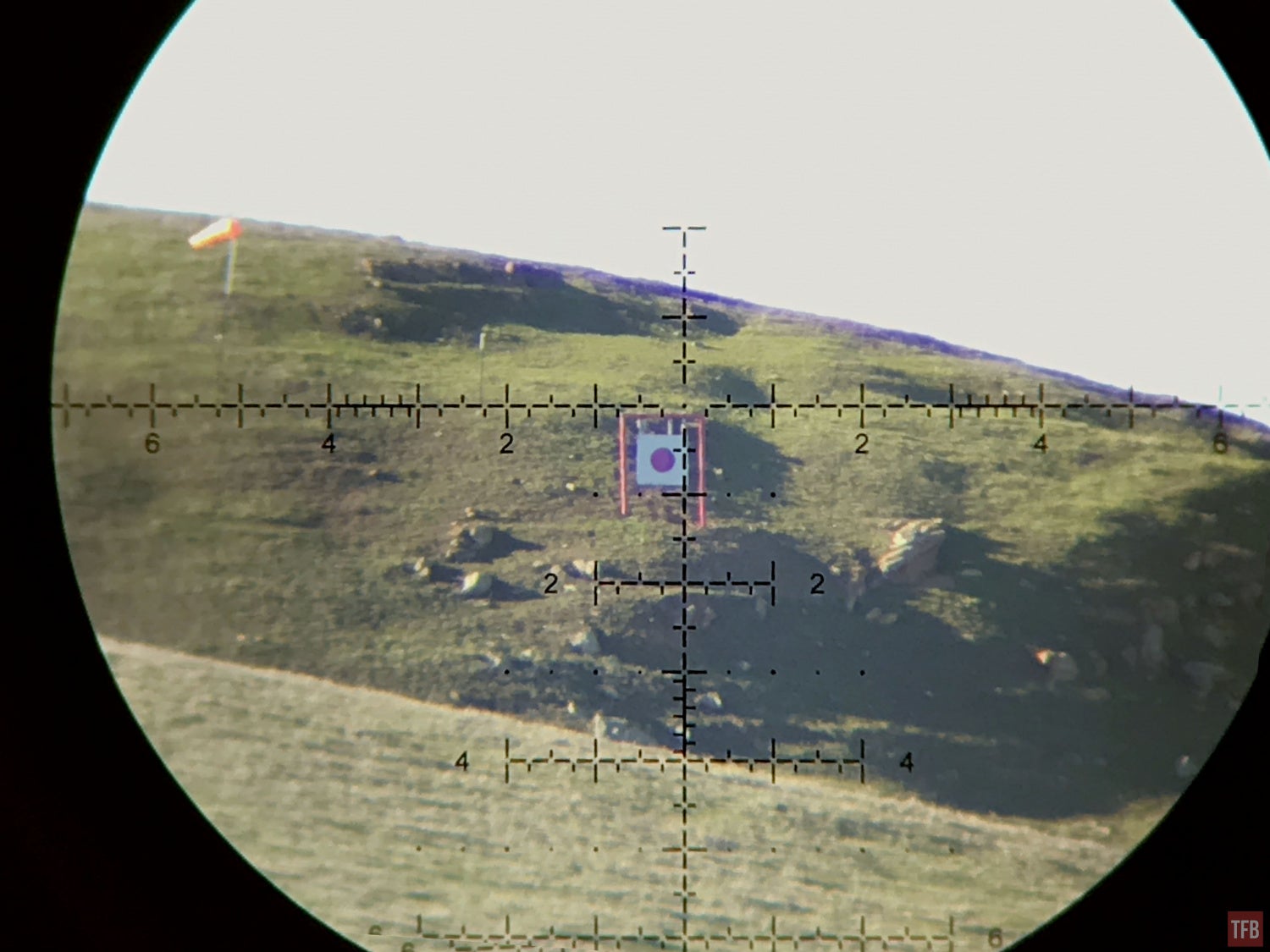 PR2 reticle looking at a mile target