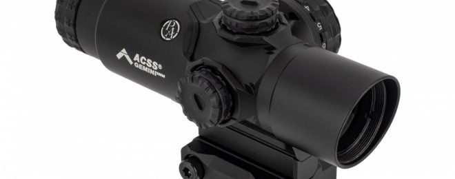 Primary Arms Adds new ACSS Gemini Reticle to GLx 2x Prism