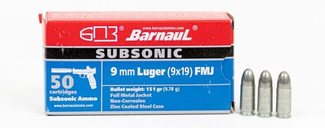 Barnaul Ammunition has released a new subsonic 9mm ammo choice.