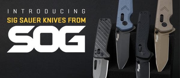 SIG SAUER and SOG Knives have announced four new collaborative knife models, available on SIG's website now.