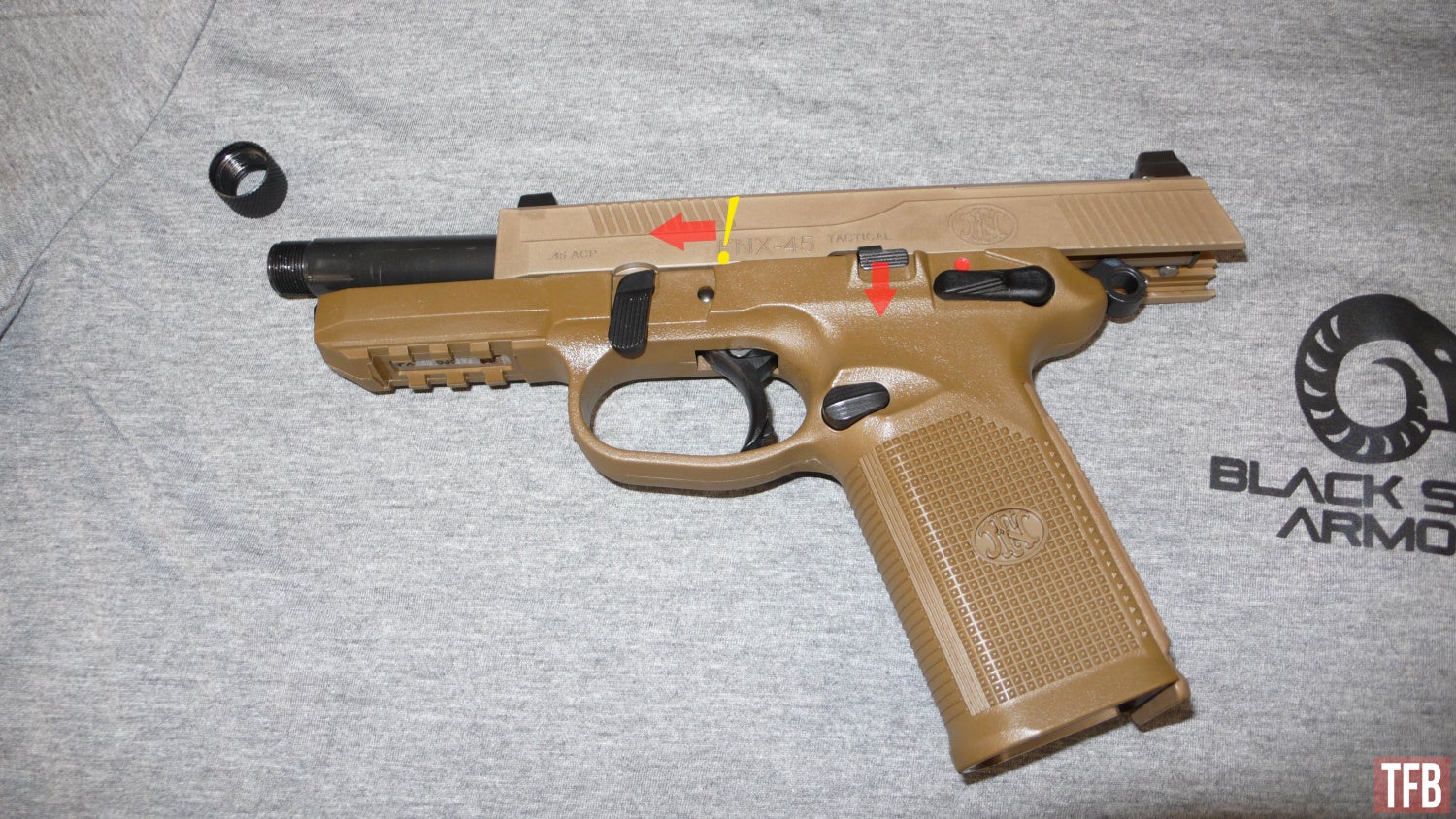 FNX 45 Tactical Field Strip