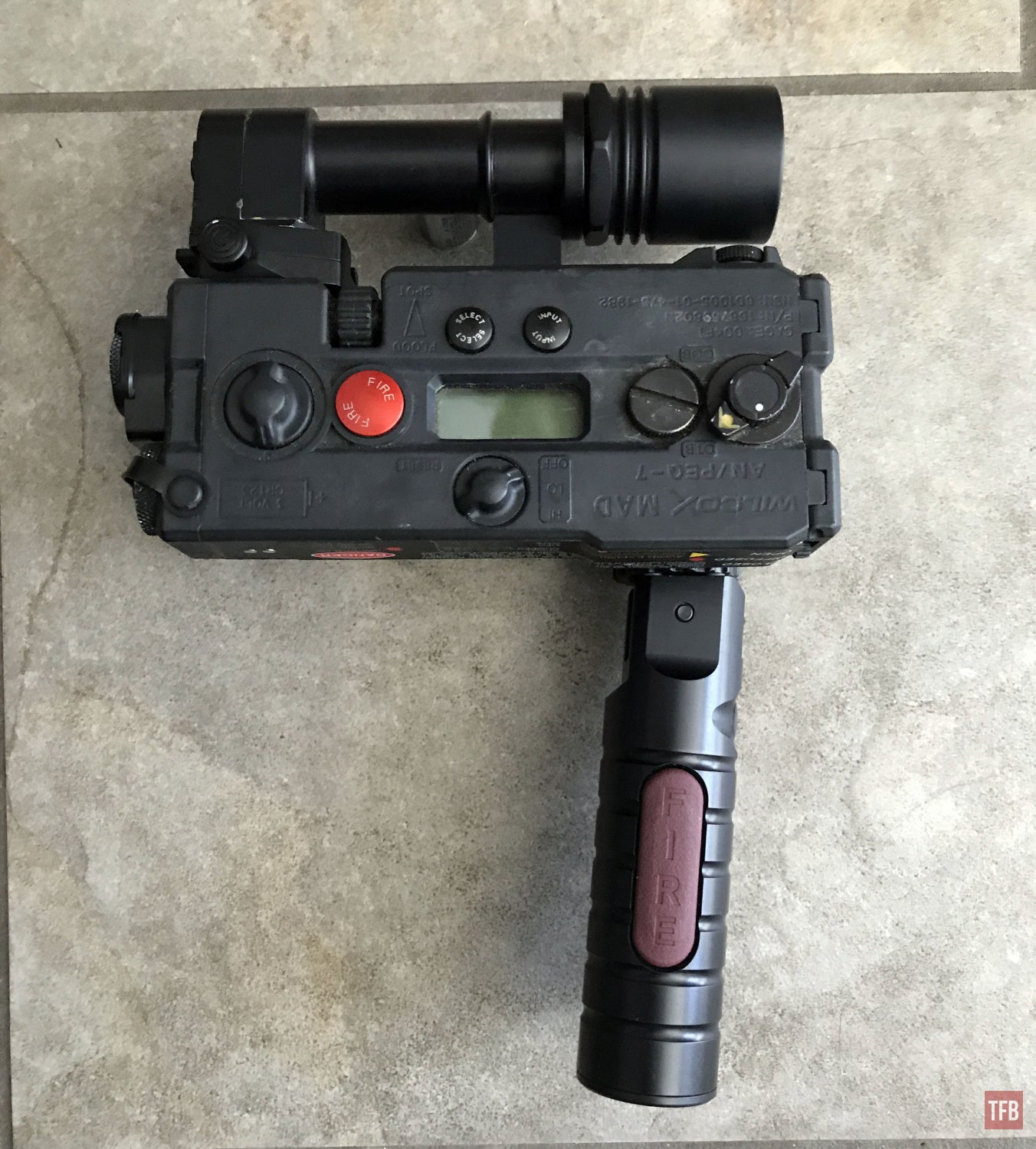 PEQ-7 mounted onto the MAD Grip