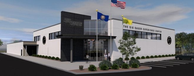 Ground has been broken on the new SIG SAUER Experience Center near Epping, New Hampshire.