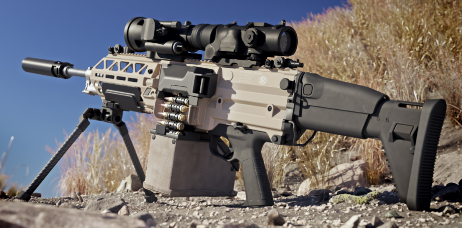 This new ultralight machine gun from FN Herstal uses 3D printed parts