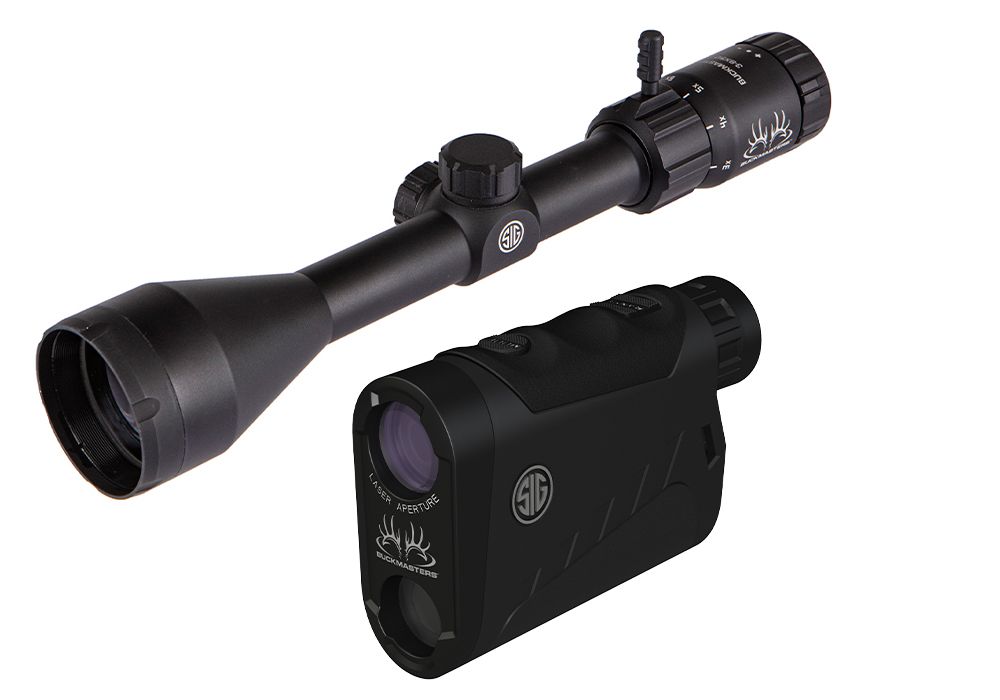 You can purchase one of SIG's Buckmasters scopes by itself, or in a kit with a Buckmasters rangefinder.
