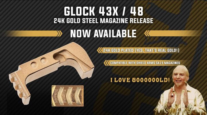 Tyrant Designs Unveils 24k Gold Glock 43x/48 Mag Release